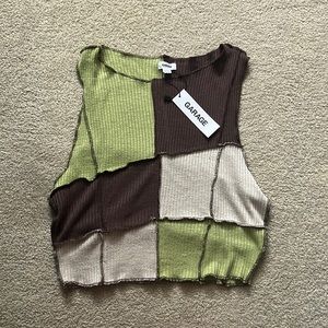 Garage ribbed tank top